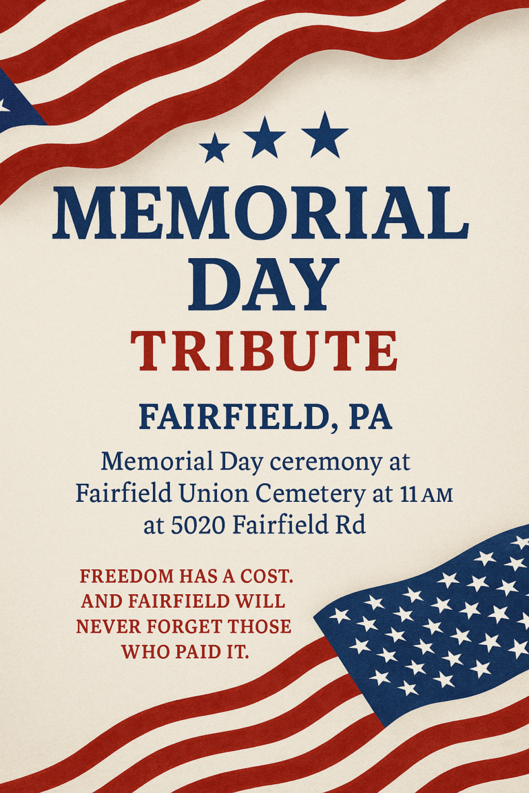 Memorial Day Tribute – Fairfield, PA